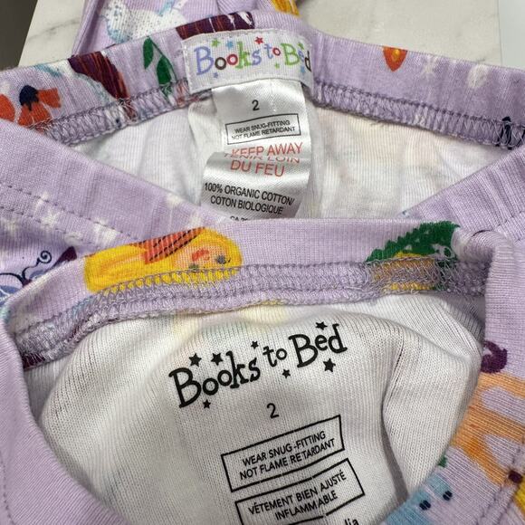 Books to Bed Uni the Unicorn Long John Pajamas - Picture 7 of 7